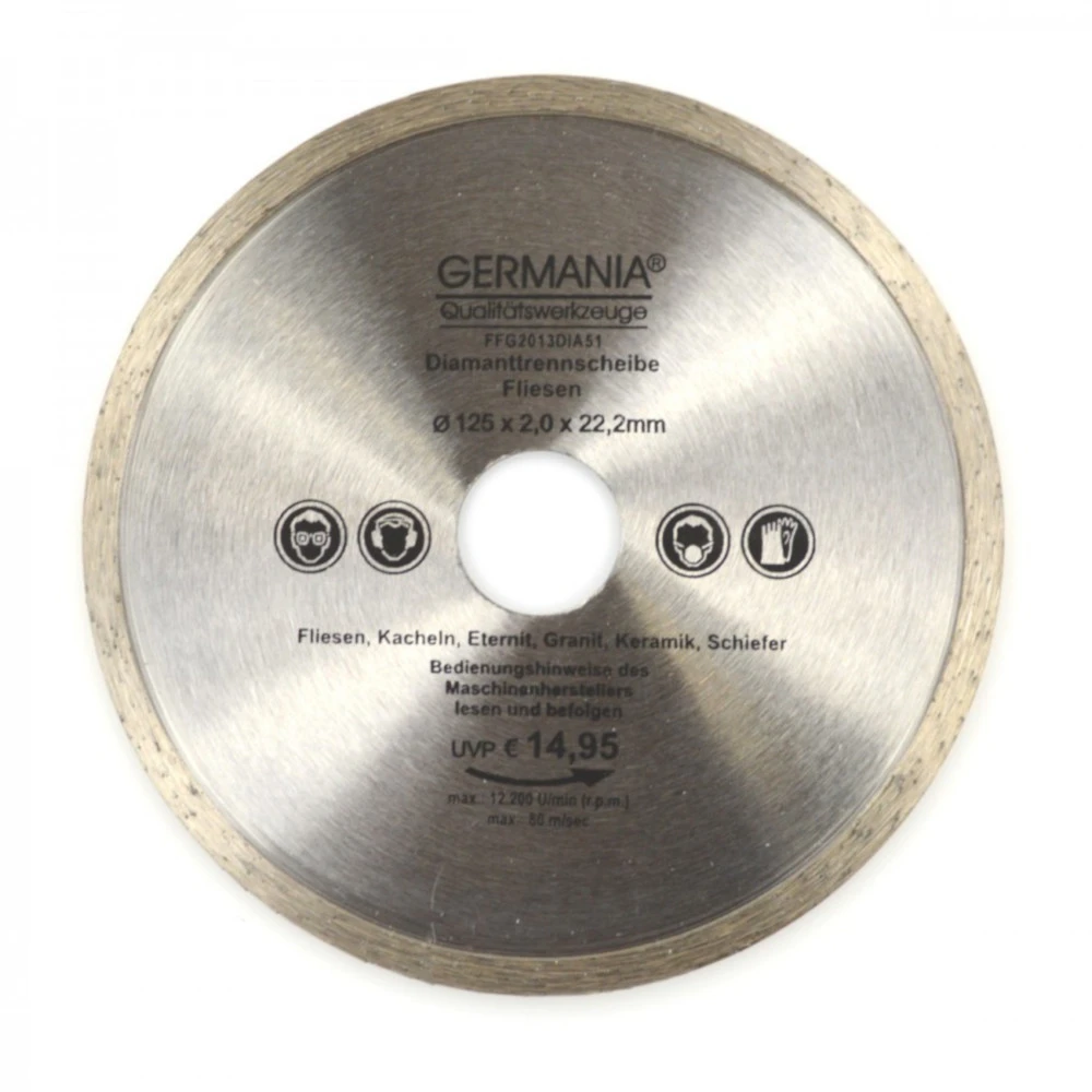Diamanttrennscheibe 125x2,0x22,2mm Fliesen Kacheln Schiefer Eternit Trennscheibe 3 Diamanttrennscheibe 125x2,0x22,2mm Fliesen Kacheln Schiefer Eternit Trennscheibe