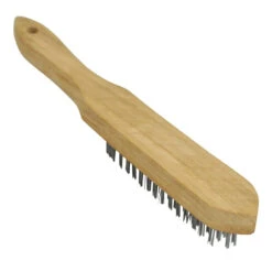 Drahtbürste Stahl 4-reihig Mit Holzgriff