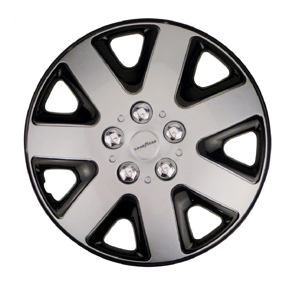 Goodyear Radkappen 16 Zoll, 4 Stück, Silber/schwarz, Flexo 3 Goodyear Radkappen 16 Zoll, 4 Stück, Silber/schwarz, Flexo
