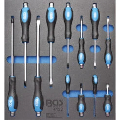 BGS Werkstattwageneinlage 2/3 Mit Schraubendreher-Satz 12-teilig