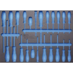 BGS Werkstattwageneinlage 3/3 Leer Für Schraubendreher-Satz 23-teilig