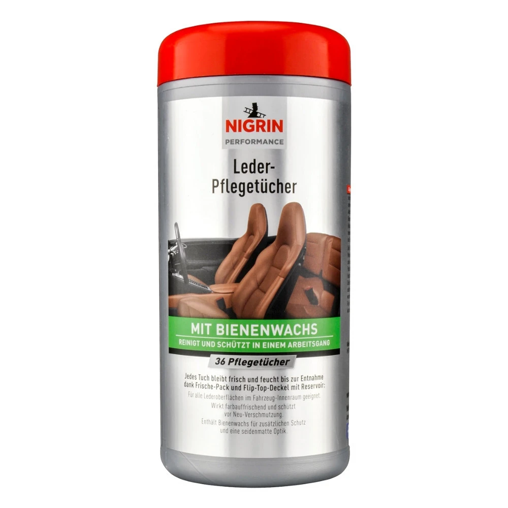 Nigrin Leder-Pflegetücher Mit Bienenwachs, 36 Stück 3 Nigrin Leder-Pflegetücher Mit Bienenwachs, 36 Stück