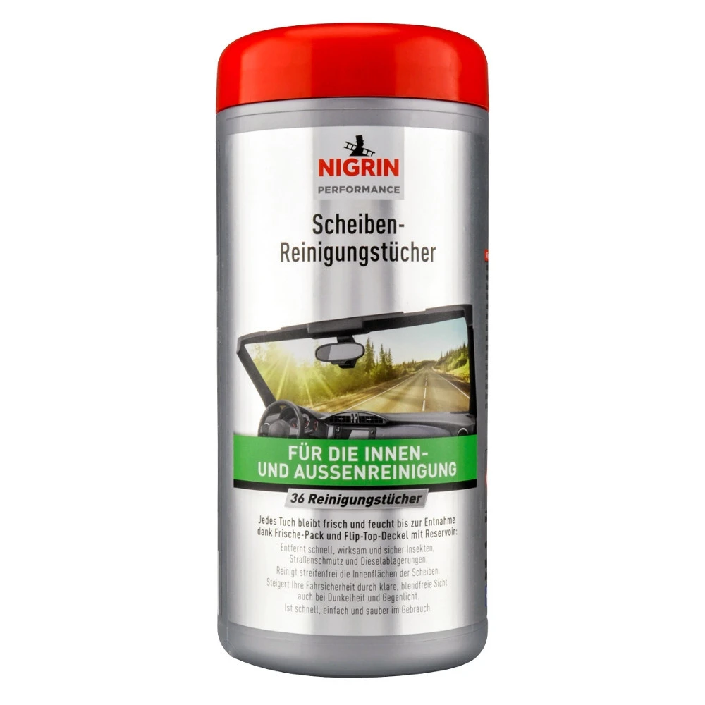 Nigrin Scheiben-Reinigungstücher, 36 Stück 3 Nigrin Scheiben-Reinigungstücher, 36 Stück