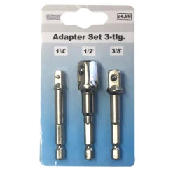 GERMANIA Stecknuss Adaptersatz 3-teilig