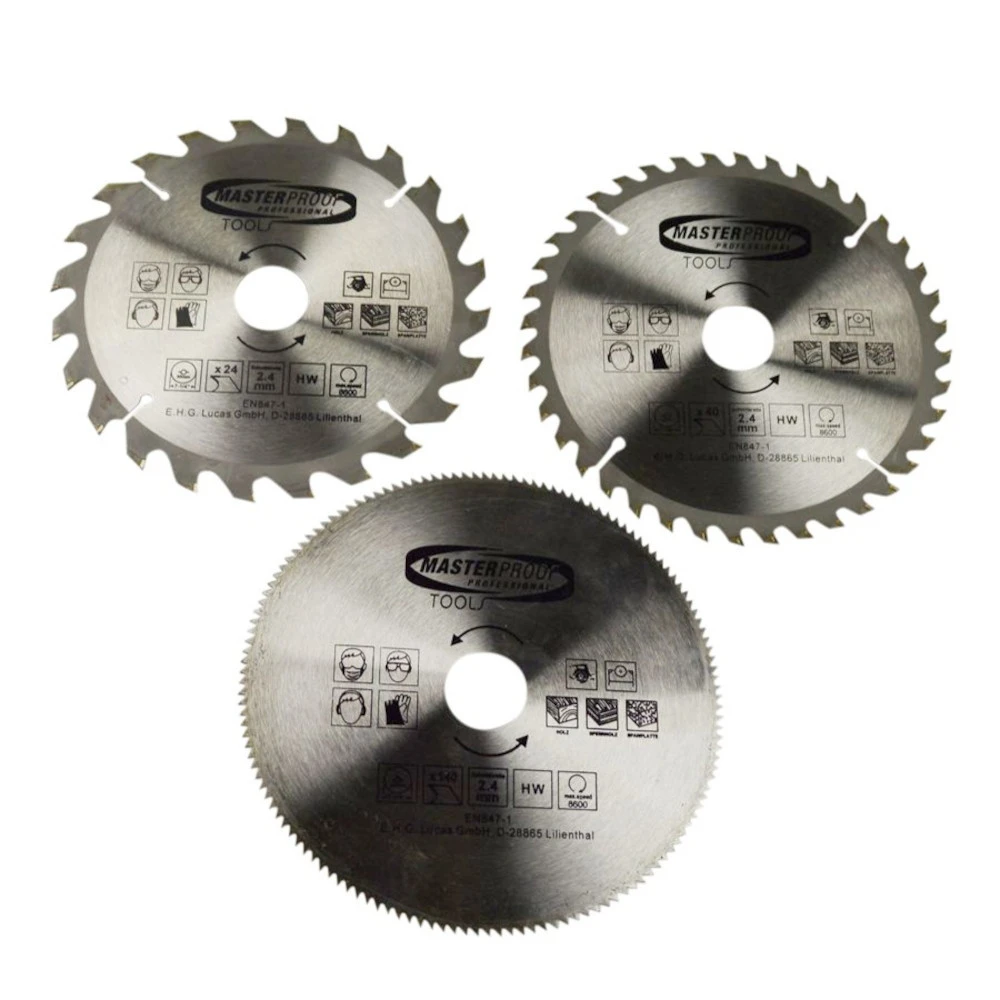 Kreissägeblatt-Set Ø 185 Mm 3-teilig 4 Kreissägeblatt-Set Ø 185 Mm 3-teilig – Bild 2