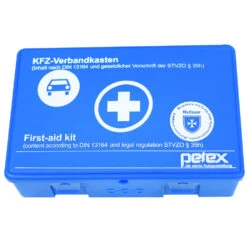 KFZ Verbandskasten Nach DIN 13164 Aus Kunststoff In Blau