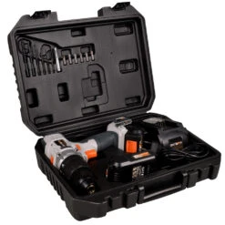 Schlagbohrmaschine Mit 2 Akkus Und Ladegerät Batavia