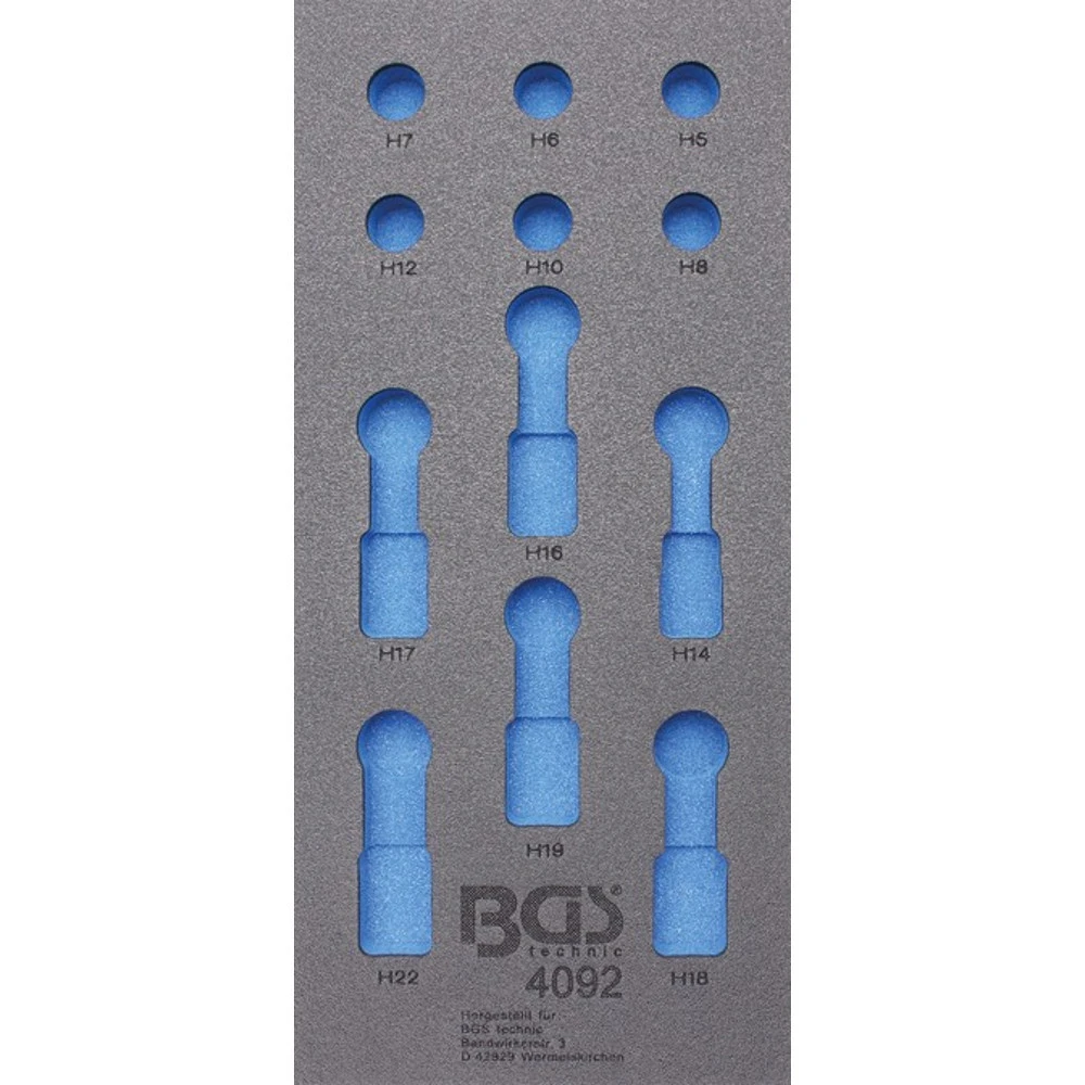 BGS Werkstattwageneinlage 1/3 Mit 12-teiligen Bit Und Bit-Einsätzen Innensechskant 1/2" 4 BGS Werkstattwageneinlage 1/3 Mit 12-teiligen Bit Und Bit-Einsätzen Innensechskant 1/2" – Bild 2