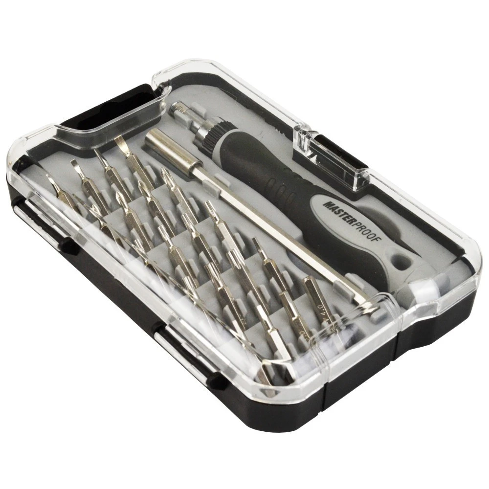 Präzisions-Ratschen-Schraubendreher-Satz 24-teilig Aus CV-Stahl 4 Präzisions-Ratschen-Schraubendreher-Satz 24-teilig Aus CV-Stahl – Bild 2