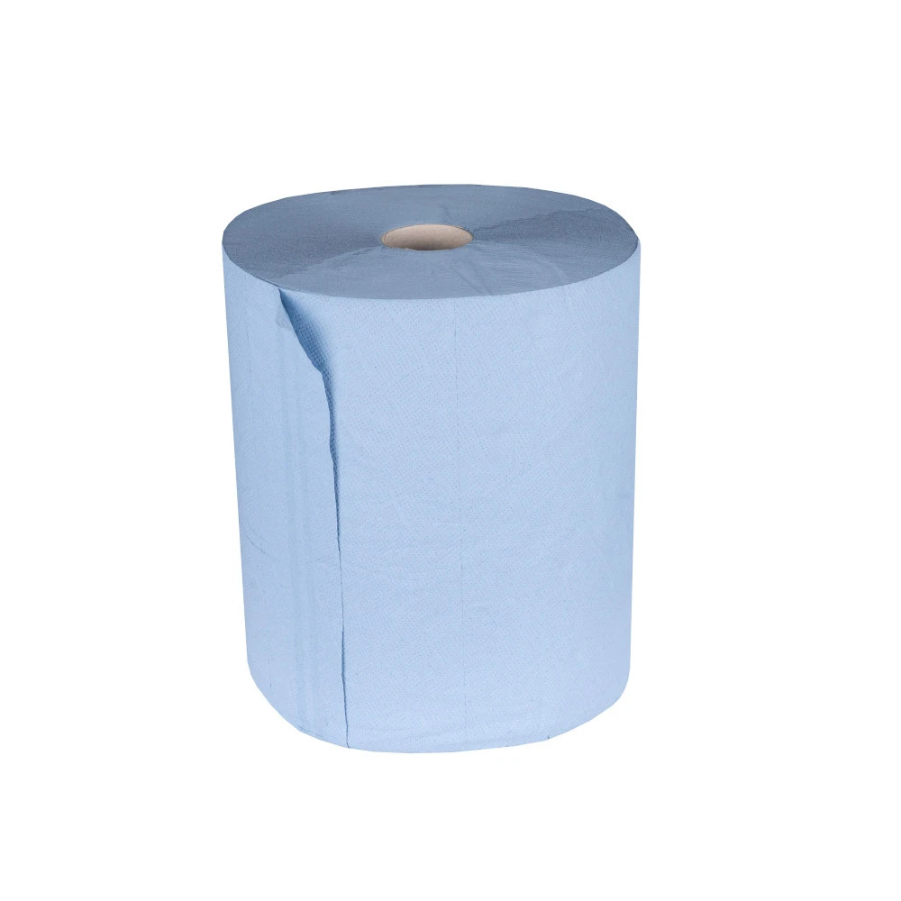 Putztuchrolle 2-lagig 33x36 Cm 500 Blatt 2er Pack In Blau 5 Putztuchrolle 2-lagig 33x36 Cm 500 Blatt 2er Pack In Blau – Bild 3