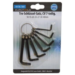 TX Winkel-Stiftschlüssel Satz 7-teilig