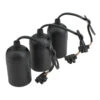 Lampenfassung E27 Set 3 Stück Schwarz