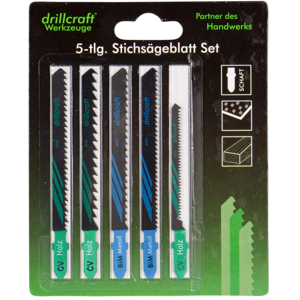 Stichsägeblätter T-Schaft Set 5-teilig 4 Stichsägeblätter T-Schaft Set 5-teilig – Bild 2