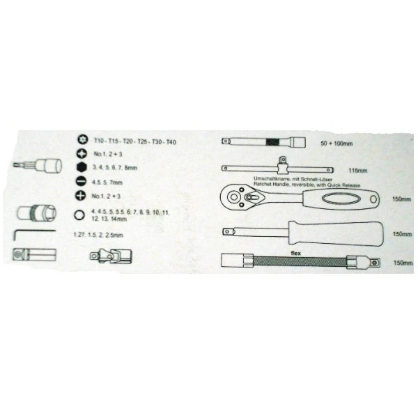 Steckschlüsselsatz 4 Steckschlüsselsatz – Bild 2