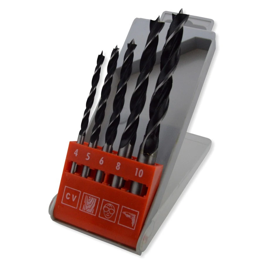 Holzbohrersatz 5tlg. 4-10mm Aus Hochwertigem CV Stahl 3 Holzbohrersatz 5tlg. 4-10mm Aus Hochwertigem CV Stahl