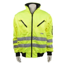 Asatex Warnschutz Pilotenjacke 2in1 Gelb EN471 Weste Und Arbeitsjacke Größe XL