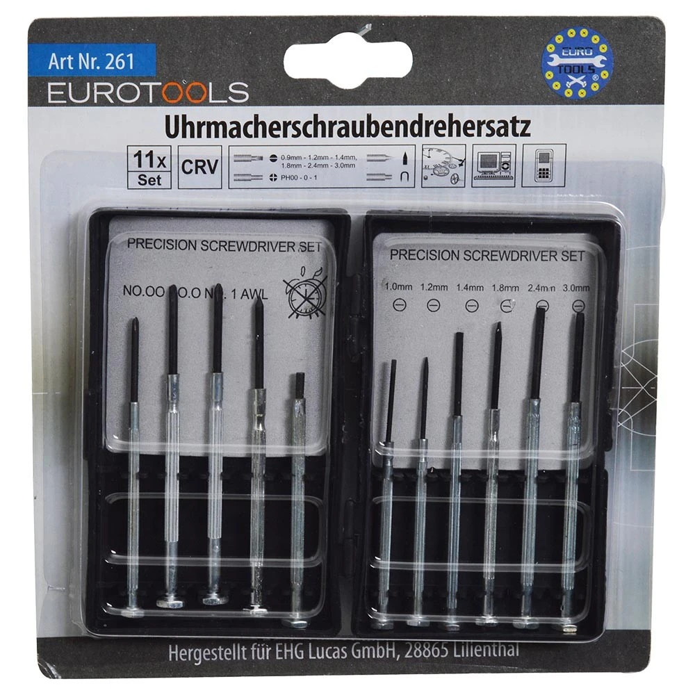 Feinmechaniker Schraubendreher Satz 11-teilig 3 Feinmechaniker Schraubendreher Satz 11-teilig