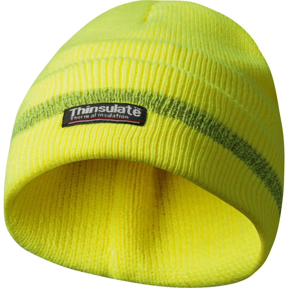 Mütze Mit Reflektionsstreifen In Universalgröße In Gelb 3 Mütze Mit Reflektionsstreifen In Universalgröße In Gelb