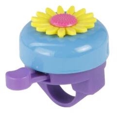 FISCHER Kinder Fahrrad Glocke Blume, Mehrfarbig