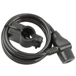 FISCHER Fahrradschloss Spiral Kabelschloss 180 Cm Mit Halterung