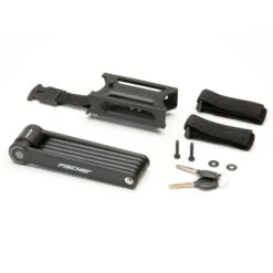 FISCHER Fahrradschloss Faltschloss 85 Cm Mit Halter