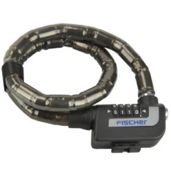 FISCHER Fahrradschloss Zahlen Kabelschloss Glieder 70 Cm