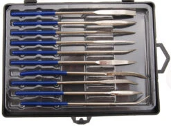 Diamant-Lochfeilen Gebogen140x3 Mm 10-tlg.