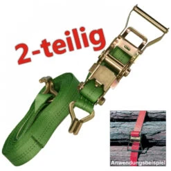 Spanngurt 8m 2t TÜV/GS EN12195-2 Zurrgurt Ratschengurt Ratsche Ratschenspanngurt
