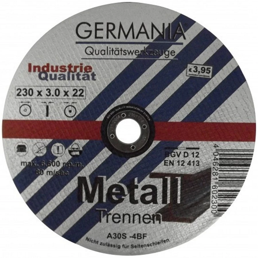 Trennscheibe Metall 230x3,0 Industriequalität Trennen 3 Trennscheibe Metall 230x3,0 Industriequalität Trennen