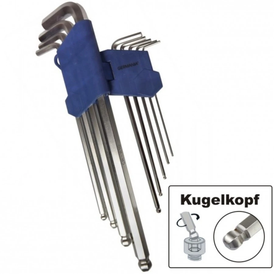 GERMANIA Innensechskant IX Winkelschlüssel Satz 9 Teilig 1,5-10 Mm 3 GERMANIA Innensechskant IX Winkelschlüssel Satz 9 Teilig 1,5-10 Mm