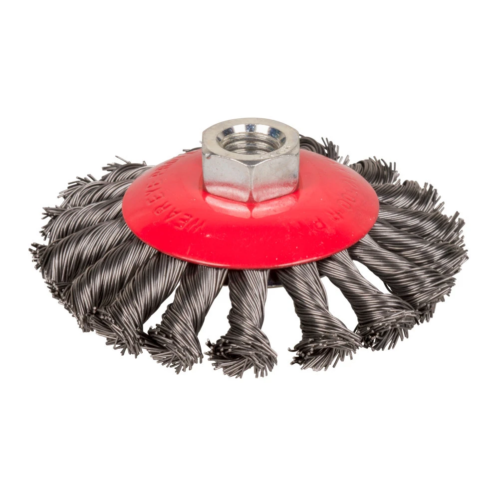 Scheibenbürste Gezopft Bürstenvorsatz 100mm M14 3 Scheibenbürste Gezopft Bürstenvorsatz 100mm M14