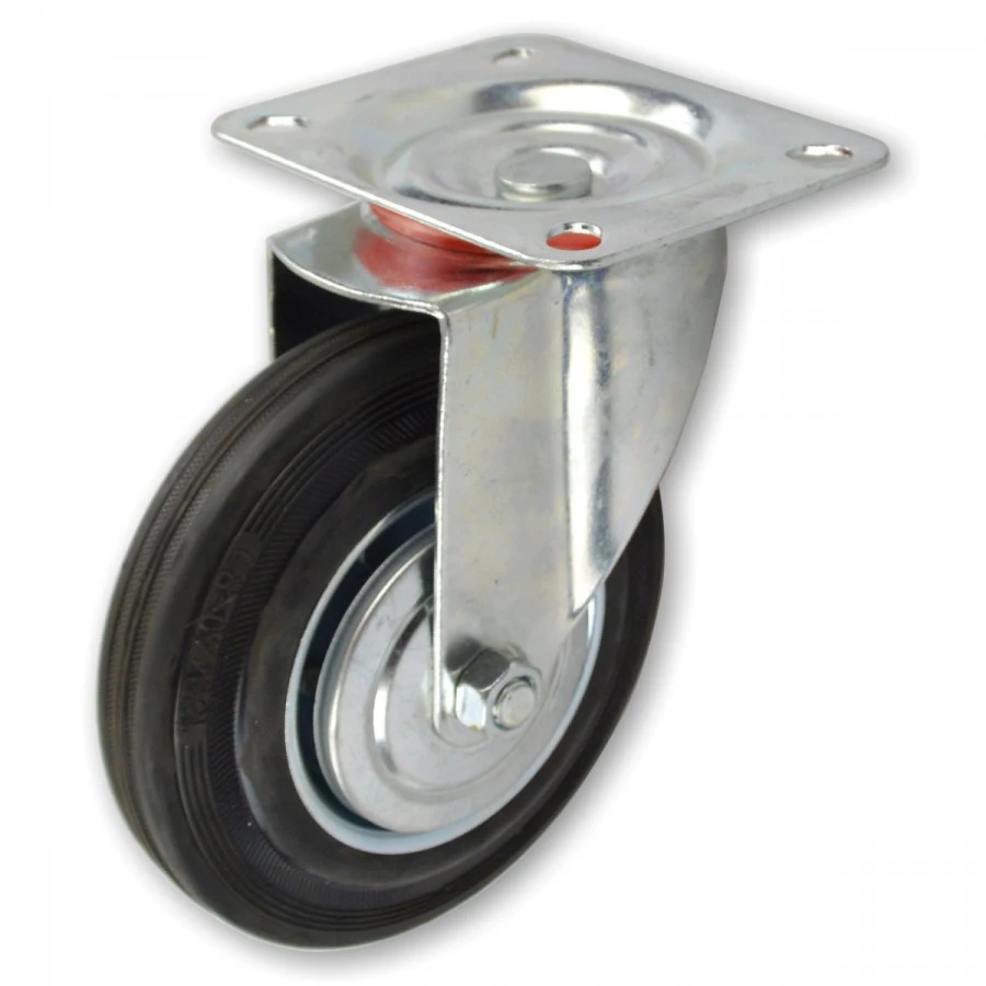 Lenkrolle Ø75mm Tragkraft 40kg Vollgummi Transportrolle Laufrolle 3 Lenkrolle Ø75mm Tragkraft 40kg Vollgummi Transportrolle Laufrolle