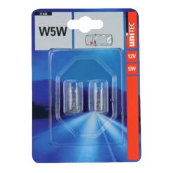 Glassockellampe W5W, 2 Stück, 12V, 5W