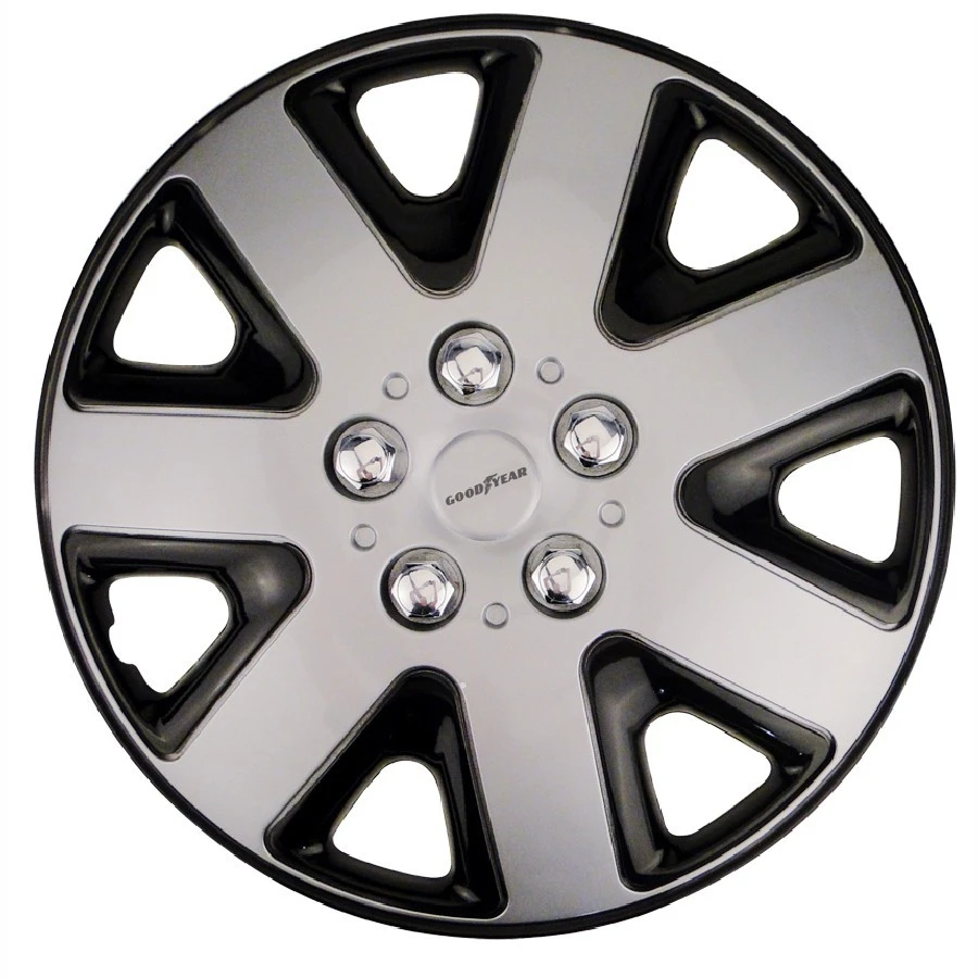 Goodyear Radkappen 14 Zoll, 4 Stück, Silber/schwarz, Flexo 3 Goodyear Radkappen 14 Zoll, 4 Stück, Silber/schwarz, Flexo