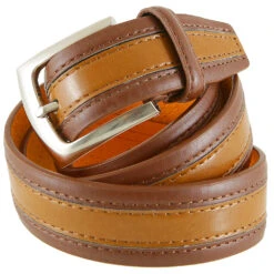 Herren Gürtel Länge 115-135 Cm Hellbraun-braun