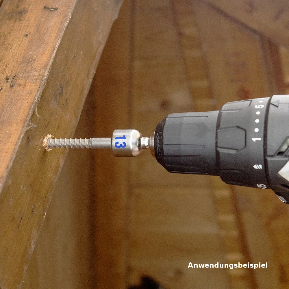 Steckschlüssel Set 5-teilig Verchromt Mit Magnet 4 Steckschlüssel Set 5-teilig Verchromt Mit Magnet – Bild 2