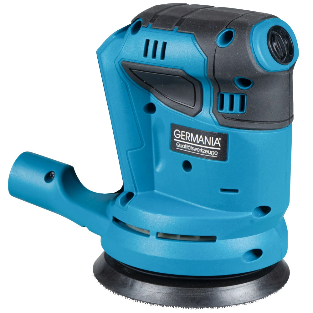 GERMANIA Plattform Akku-Exzenterschleifer 20 V Mit Schleifpapier Und Staubbeutel 4 GERMANIA Plattform Akku-Exzenterschleifer 20 V Mit Schleifpapier Und Staubbeutel – Bild 2