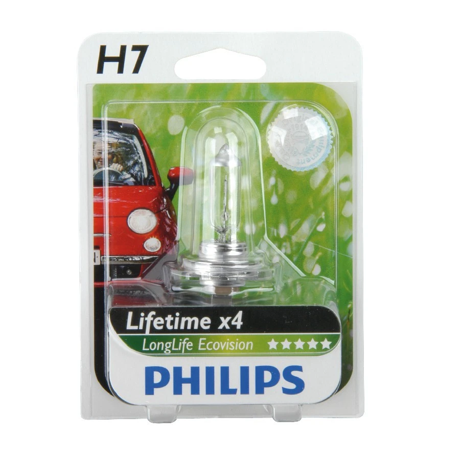 Philips LongLife Ecovision H7 Mit 55 W 3 Philips LongLife Ecovision H7 Mit 55 W