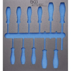 BGS Werkstattwageneinlage 2/3 Leer Für 11-teiligen T-Profil Schraubendreher