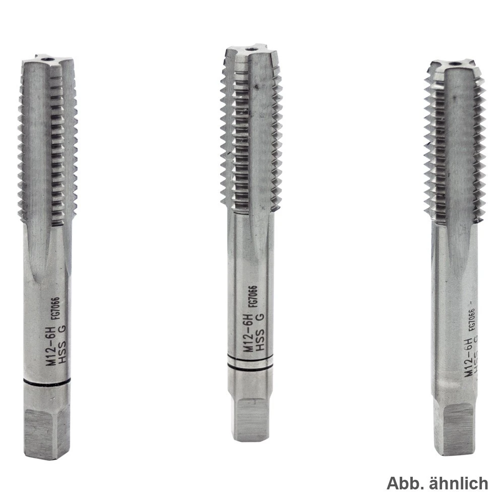 Hand-Gewindebohrersatz M8 3-teilig 3 Hand-Gewindebohrersatz M8 3-teilig