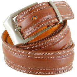 Herren Gürtel Länge 115-135 Cm Hellbraun