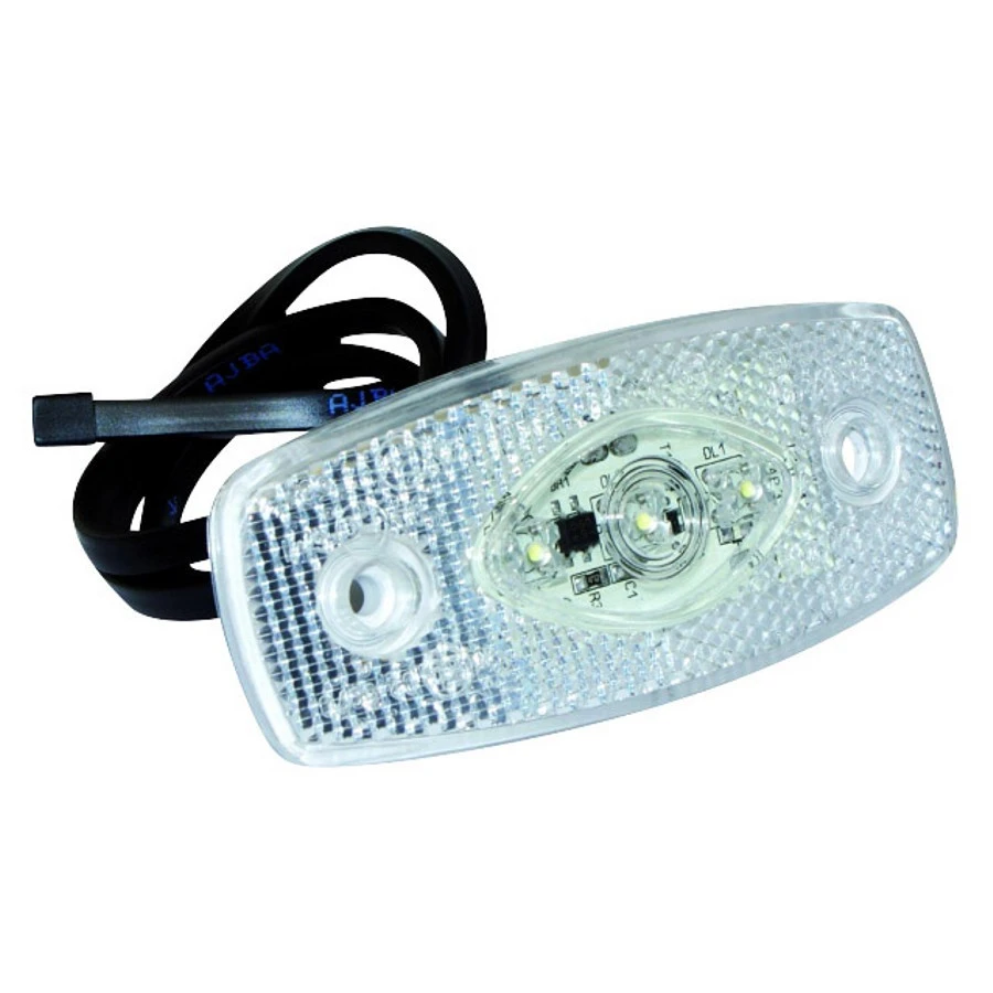 LED Begrenzungsleuchte 103x45x18mm, In Weiß, Anhänger Umrissleuchte 3 LED Begrenzungsleuchte 103x45x18mm, In Weiß, Anhänger Umrissleuchte