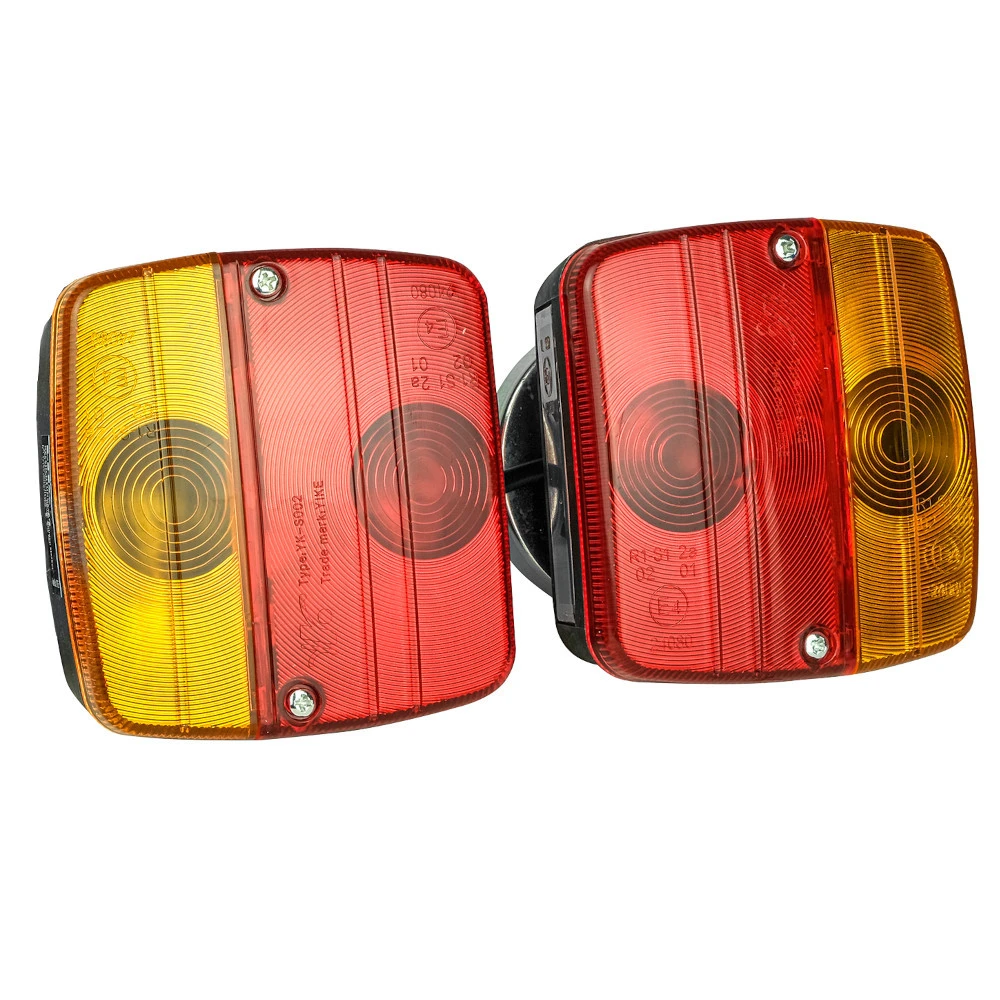 PKW Anhänger Beleuchtung Mit Magneten Stecker 7-polig Rücklichter Rückleuchten Set 4 PKW Anhänger Beleuchtung Mit Magneten Stecker 7-polig Rücklichter Rückleuchten Set – Bild 2