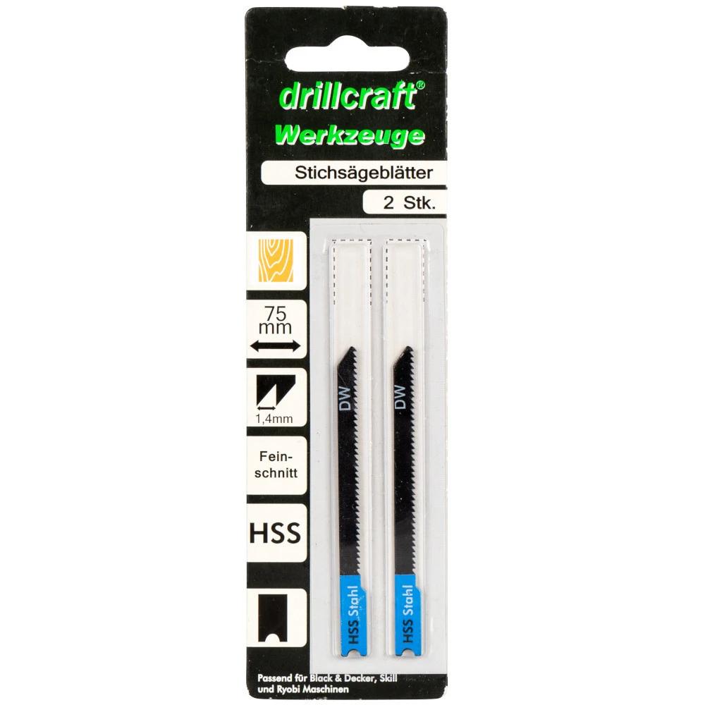 Stichsägeblätter 75 Mm HSS Kurven Mit U-Schaft 2 Stück 4 Stichsägeblätter 75 Mm HSS Kurven Mit U-Schaft 2 Stück – Bild 2