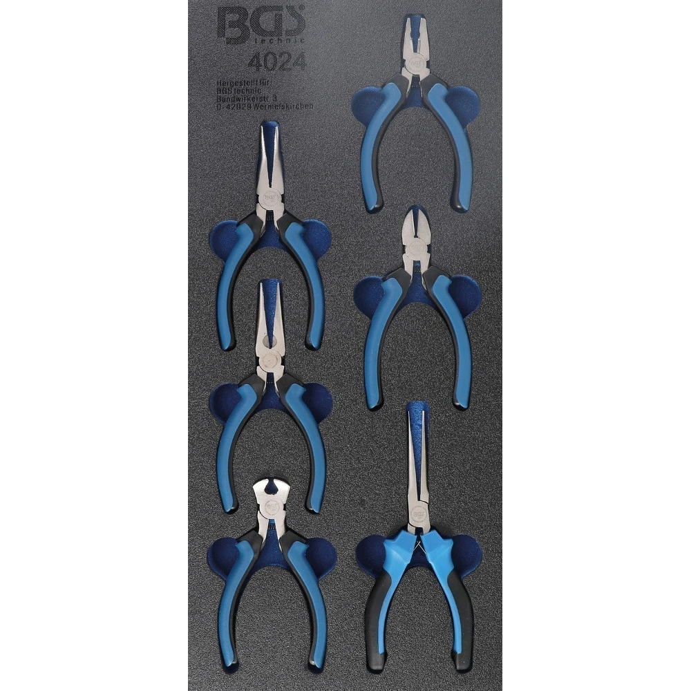 BGS Werkstattwageneinlage 1/3 Mit 6-teiligen Mit Präzisions-Minizangen-Satz 3 BGS Werkstattwageneinlage 1/3 Mit 6-teiligen Mit Präzisions-Minizangen-Satz