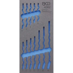 BGS Werkstattwageneinlage 1/3 Leer Für 12 Ring-Maulschlüssel SW 6-22 Mm