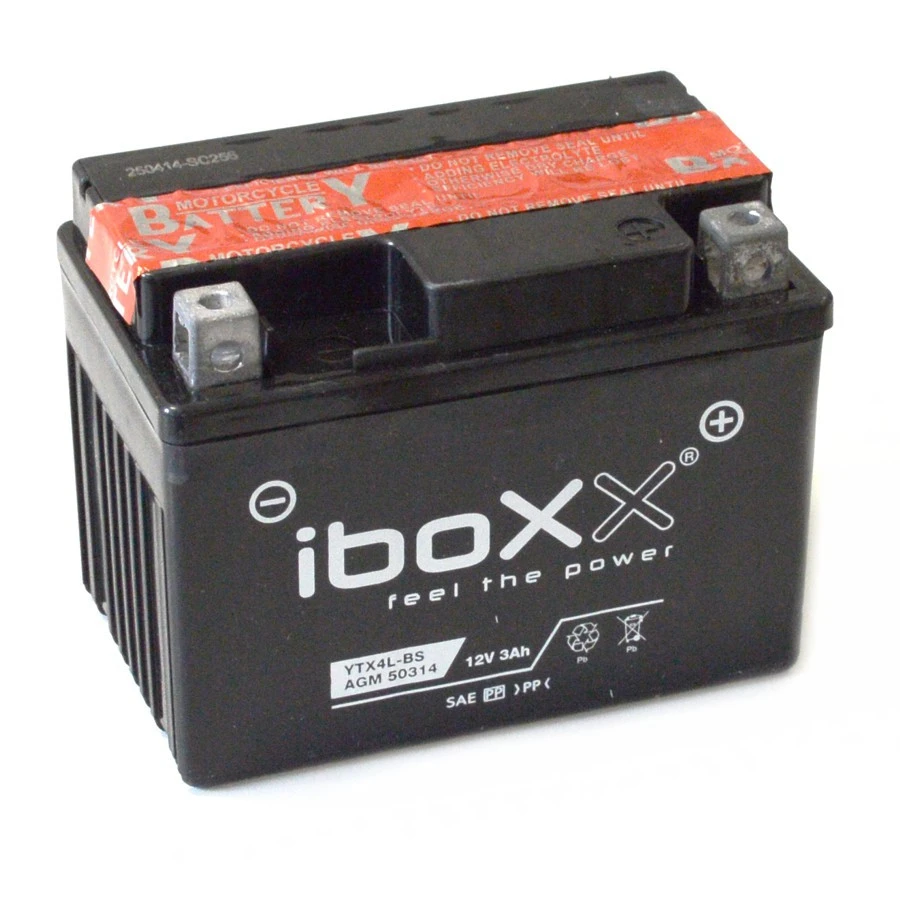 Iboxx Motorradbatterie AGM 12V3Ah YTX4L-BS Starterbatterie Zweirad Batterie 3 Iboxx Motorradbatterie AGM 12V3Ah YTX4L-BS Starterbatterie Zweirad Batterie