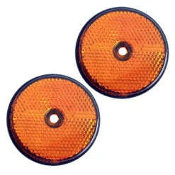 Reflektor 60 Mm Rund Orange