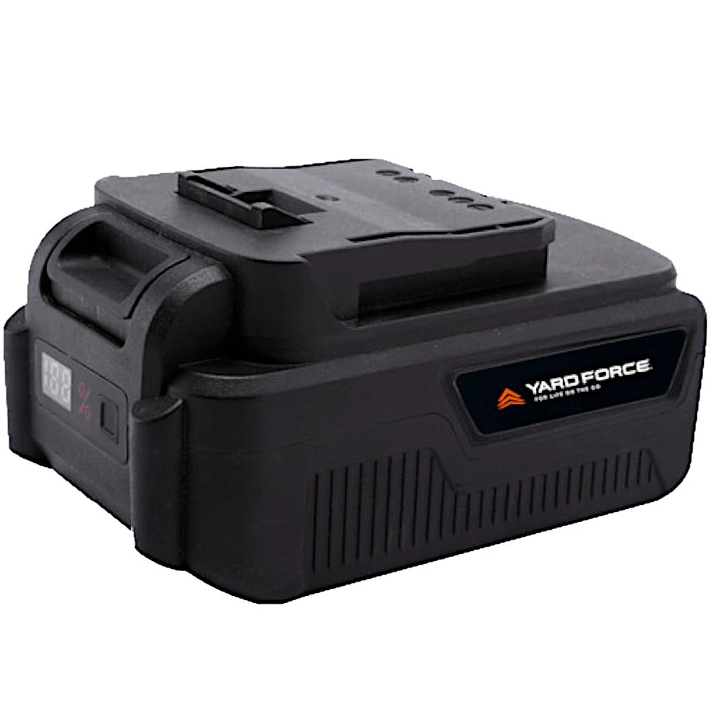 Yard Force Li-Ion-Akku 20 V, 4,0 Ah Mit Digitalanzeige 3 Yard Force Li-Ion-Akku 20 V, 4,0 Ah Mit Digitalanzeige