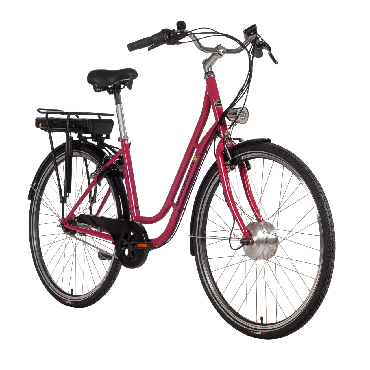 Fahrrad E-Bike City Pedelec Rot Glanz 28'' 4 Fahrrad E-Bike City Pedelec Rot Glanz 28'' – Bild 2